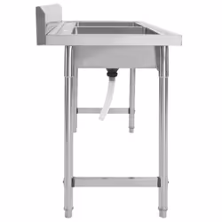 vidaXL Kitchen Sink Double Basin Stainless Steel Durable Solid Stable Sinks
