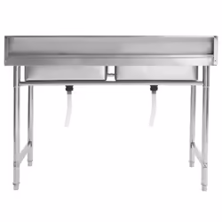 vidaXL Kitchen Sink Double Basin Stainless Steel Durable Solid Stable Sinks