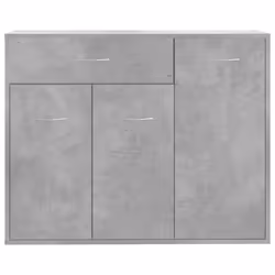 vidaXL Sideboard Concrete Grey Engineered Wood Cabinet Home Organiser Buffet - Additional view 5