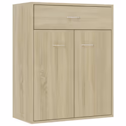 vidaXL Sideboard Sonoma Oak Engineered Wood Home Storage Drawer Side Cabinet