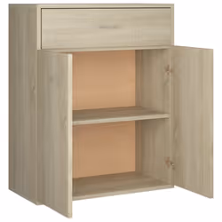 vidaXL Sideboard Sonoma Oak Engineered Wood Home Storage Drawer Side Cabinet - Additional view 6