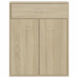 vidaXL Sideboard Sonoma Oak Engineered Wood Home Storage Drawer Side Cabinet - Additional view 7