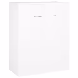 vidaXL Sideboard White Engineered Wood Home Indoor Living Room Storage Cabinet - Additional view 2