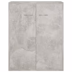 vidaXLboard Concrete Grey Engineered Wood Indoor Storage Cabinet Furniture - Additional view 5