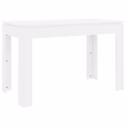 vidaXL Dining Table White Engineered Wood Home Dining Room Kitchen Furniture