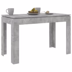 vidaXL Dining Table Concrete Grey Engineered Wood Home Dining Room Furniture - Additional view 4