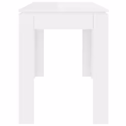 vidaXL Dining Table High Gloss White 120cm Engineered Wood Dinner Desk Stand - Additional view 6