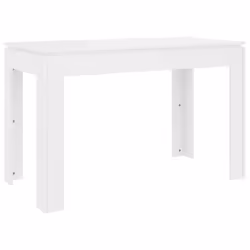 vidaXL Dining Table High Gloss White 120cm Engineered Wood Dinner Desk Stand - Additional view 7