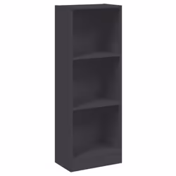vidaXL Bookshelf Standing Shelf Storage Rack Book Cabinet Engineered Wood - grey, 40 x 24 x 109 cm