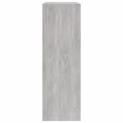 vidaXL Bookshelf Concrete Grey Engineered Wood Standing Shelf Storage Rack - Additional view 6