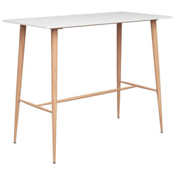 vidaXL Bar Table White 120x60x105cm Kitchen Bistro Dinner Table Counter Desk