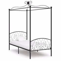 VidaXL 284475, Black, 1090 mm, 2.11 m, 2270 mm, 1000 x 2000 mm, 28 cm