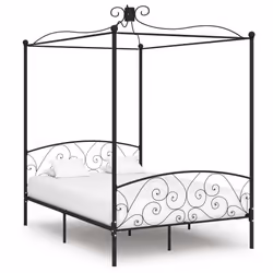 VidaXL 284477, Black, 149 cm, 2.11 m, 2.27 m, 1400 x 2000 mm, 28 cm