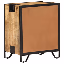 vidaXL Bedside Cabinet Solid Rough Mango Wood Nightstand Bedstand Bed Cabinet - Additional view 8