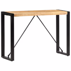 vidaXL Console Table Accent Table Side Tea End Table Solid Reclaimed Wood - 110 x 35 x 76 cm - Additional view 6