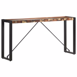 vidaXL Console Table 150cm Solid Reclaimed Wood Hall Display Stand Furniture - Additional view 7