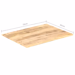 vidaXL Table Top Replacement Tabletop Coffee Dining Table Top Cafe Desk Top - 70 x 60 cm 15-16 mm - Additional view 5