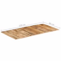 vidaXL Table Top Replacement Tabletop Coffee Dining Table Top Cafe Desk Top - 120 x 60 cm 15-16 mm - Additional view 6