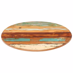 vidaXL Round Table Top 50cm 15-16mm Solid Reclaimed Wood Wooden Furniture