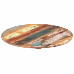 vidaXL Round Table Top 50cm 15-16mm Solid Reclaimed Wood Wooden Furniture - Additional view 7