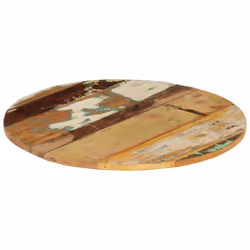 vidaXL Round Table Top 60cm 15-16mm Solid Reclaimed Wood Wooden Furniture - Additional view 9