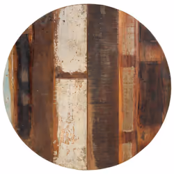 vidaXL Round Table Top Home Replacement Dining Table Top Solid Reclaimed Wood - 70 cm 15-16 mm