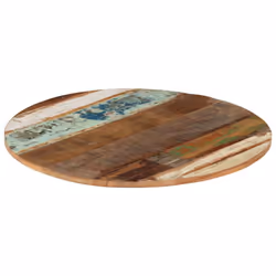 vidaXL Round Table Top Home Replacement Dining Table Top Solid Reclaimed Wood - 70 cm 15-16 mm - Additional view 10