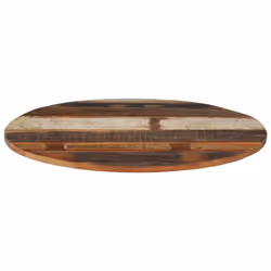 vidaXL Round Table Top Home Replacement Dining Table Top Solid Reclaimed Wood - 70 cm 15-16 mm