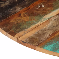 vidaXL Round Table Top 80cm 15-16mm Solid Reclaimed Wood Wooden Furniture - Additional view 4