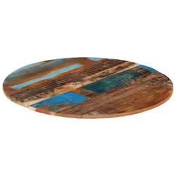 vidaXL Round Table Top 80cm 15-16mm Solid Reclaimed Wood Wooden Furniture - Additional view 7