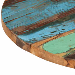 vidaXL Round Table Top Home Replacement Dining Table Top Solid Reclaimed Wood - 60 cm 25-27 mm - Additional view 4