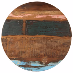 vidaXL Round Table Top 70cm 25-27mm Solid Reclaimed Wood Wooden Furniture