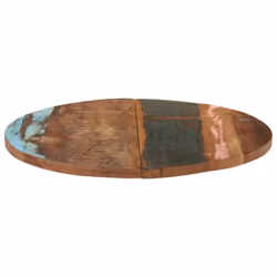 vidaXL Round Table Top 70cm 25-27mm Solid Reclaimed Wood Wooden Furniture