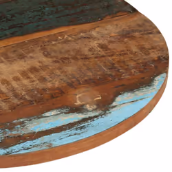 vidaXL Round Table Top 70cm 25-27mm Solid Reclaimed Wood Wooden Furniture - Additional view 4