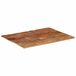 vidaXL Rectangular Table Top 70x90cm 15-16mm Solid Reclaimed Wood Furniture - Additional view 10