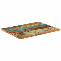 vidaXL Rectangular Table Top 60x80cm 25-27mm Solid Reclaimed Wood Furniture - Additional view 10