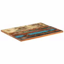 vidaXL Rectangular Table Top 60x80cm 25-27mm Solid Reclaimed Wood Furniture - Additional view 11