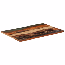 vidaXL Rectangular Table Top 60x90cm 25-27mm Solid Reclaimed Wood Furniture - Additional view 8