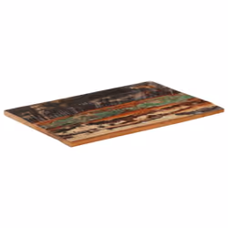 vidaXL Rectangular Table Top 60x90cm 25-27mm Solid Reclaimed Wood Furniture - Additional view 9