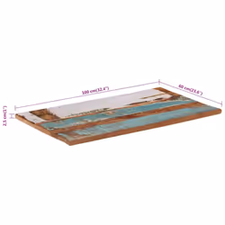 vidaXL Table Top Replacement Tabletop Coffee Dining Table Top Cafe Desk Top - 60 x 100 cm 25-27 mm - Additional view 7