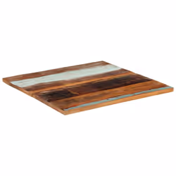 vidaXL Square Table Top 80cm 25-27mm Solid Reclaimed Wood Wooden Furniture - Additional view 10