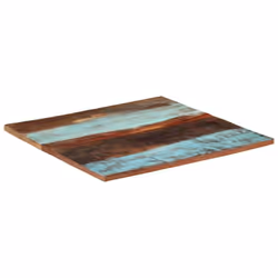 vidaXL Square Table Top 80cm 25-27mm Solid Reclaimed Wood Wooden Furniture - Additional view 7