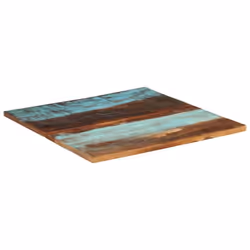 vidaXL Square Table Top 80cm 25-27mm Solid Reclaimed Wood Wooden Furniture - Additional view 8