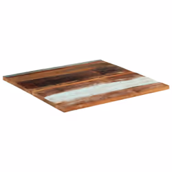 vidaXL Square Table Top 80cm 25-27mm Solid Reclaimed Wood Wooden Furniture - Additional view 9