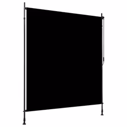 vidaXL Outdoor Roller Blind 200x270cm Anthracite Vertical Screen Porch Shade