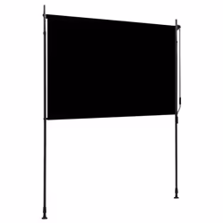 vidaXL Outdoor Roller Blind 200x270cm Anthracite Vertical Screen Porch Shade