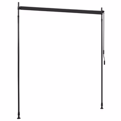vidaXL Outdoor Roller Blind 200x270cm Anthracite Vertical Screen Porch Shade - Additional view 4