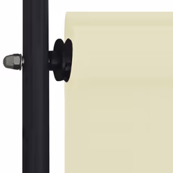 vidaXL Outdoor Roller Blind 120cm Cream Vertical Balcony Shade Privacy Screen - Additional view 6