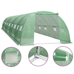 vidaXL Greenhouse 32mÂ² Stable Sturdy Plant Tomato House Outdoor Grow Tent