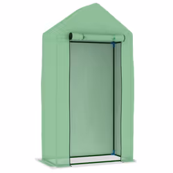 vidaXL Greenhouse with Steel Frame 0.5 mÂ² 1x0.5x1.9m Tomato House Warmhouse - Additional view 2